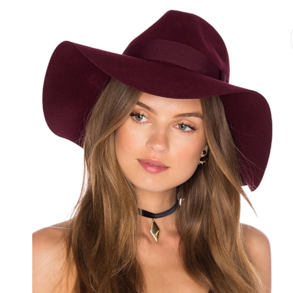 Brixton Piper Burgundy Felted Wool Hat